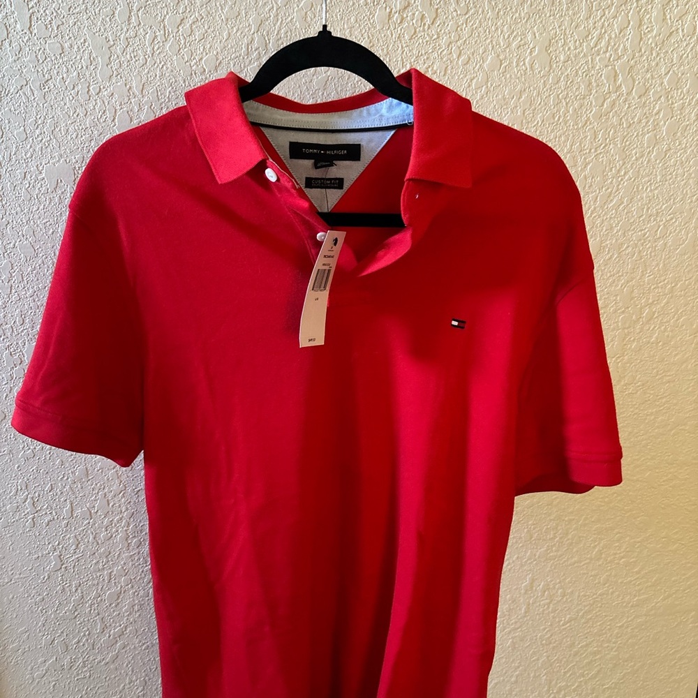 Tommy Hilfiger Vibrant Red Polo Shirt